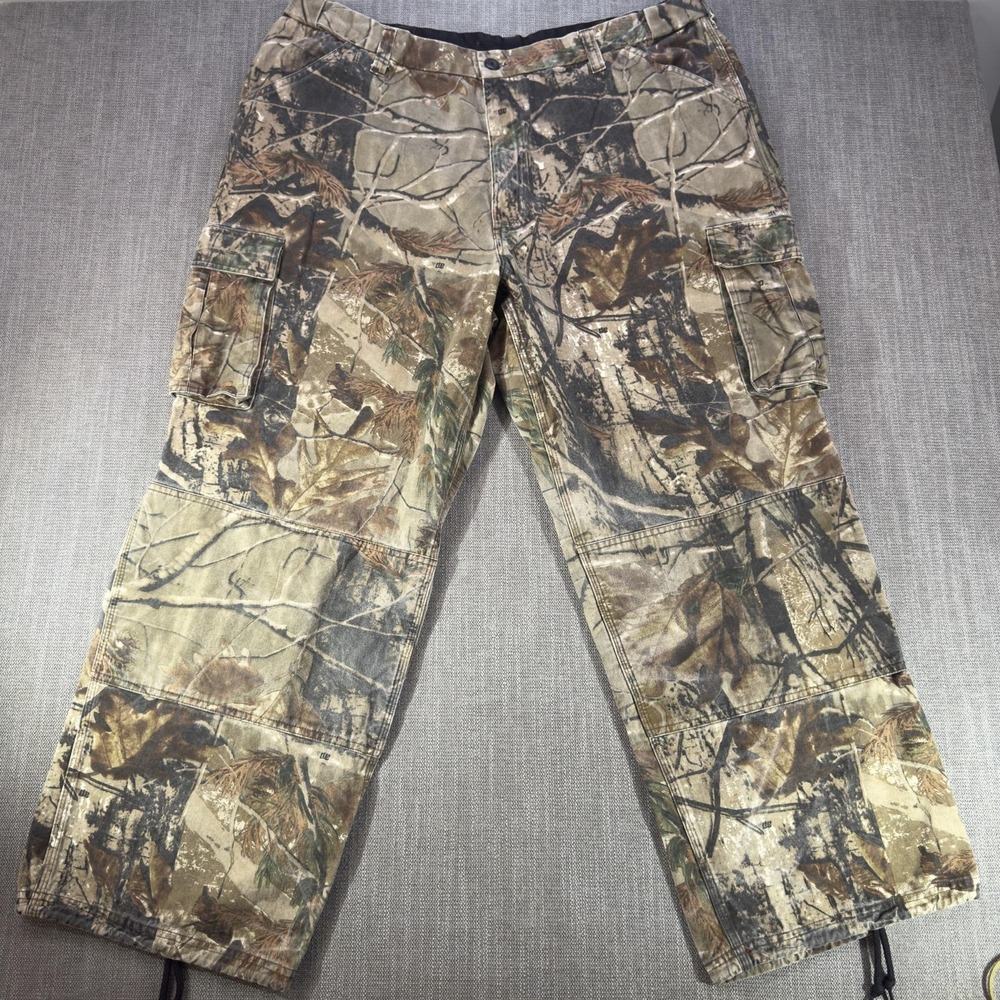Walls Pants Mens 42x31 Multicolor Camo Cargo Canvas Hunting Outdoor Workwear